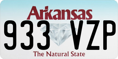 AR license plate 933VZP