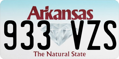 AR license plate 933VZS