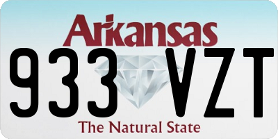 AR license plate 933VZT