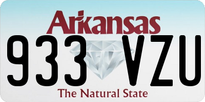 AR license plate 933VZU