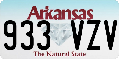 AR license plate 933VZV