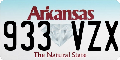 AR license plate 933VZX