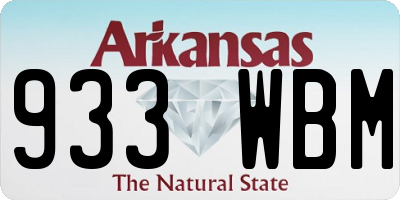 AR license plate 933WBM