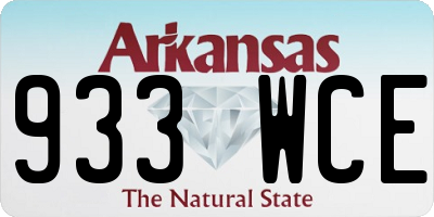 AR license plate 933WCE