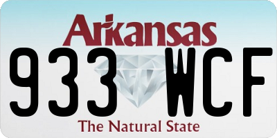 AR license plate 933WCF