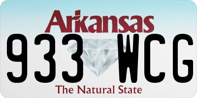 AR license plate 933WCG
