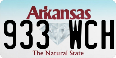 AR license plate 933WCH