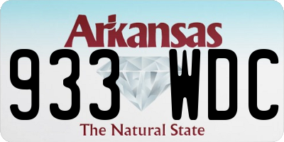 AR license plate 933WDC