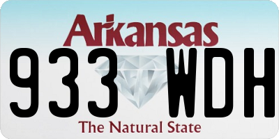 AR license plate 933WDH