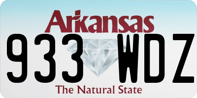 AR license plate 933WDZ