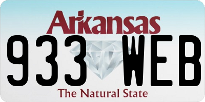 AR license plate 933WEB