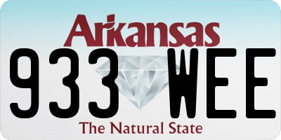 AR license plate 933WEE