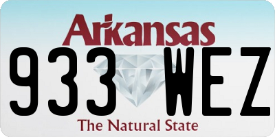 AR license plate 933WEZ