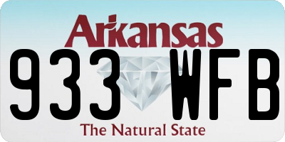AR license plate 933WFB
