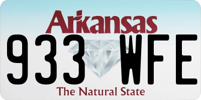 AR license plate 933WFE