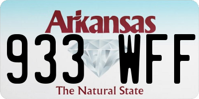 AR license plate 933WFF