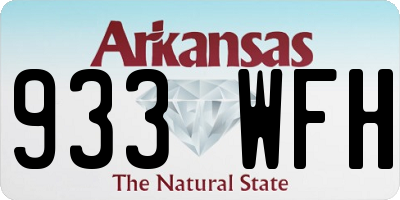 AR license plate 933WFH
