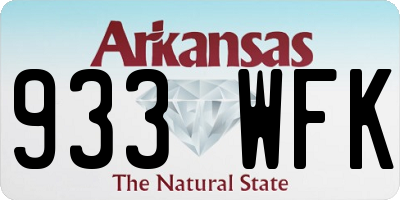 AR license plate 933WFK