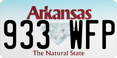 AR license plate 933WFP