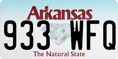 AR license plate 933WFQ