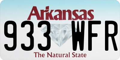 AR license plate 933WFR
