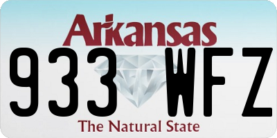 AR license plate 933WFZ