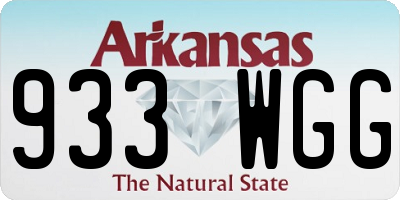 AR license plate 933WGG