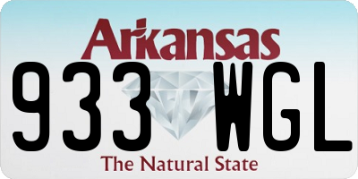 AR license plate 933WGL