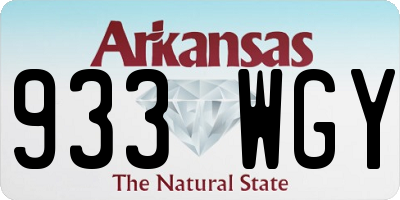 AR license plate 933WGY