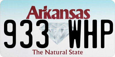 AR license plate 933WHP