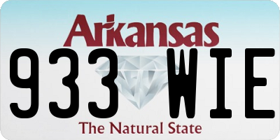 AR license plate 933WIE