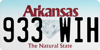 AR license plate 933WIH