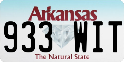 AR license plate 933WIT