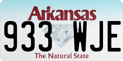 AR license plate 933WJE