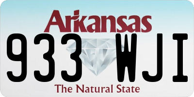 AR license plate 933WJI