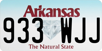 AR license plate 933WJJ