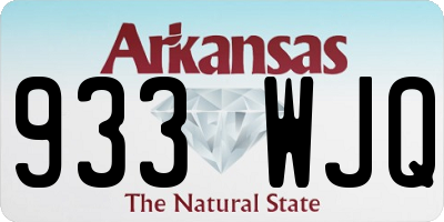 AR license plate 933WJQ
