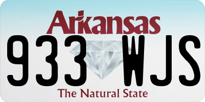 AR license plate 933WJS