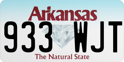 AR license plate 933WJT