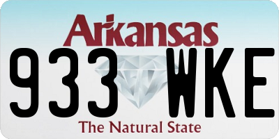 AR license plate 933WKE