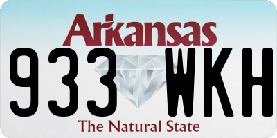 AR license plate 933WKH