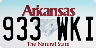 AR license plate 933WKI
