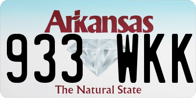 AR license plate 933WKK
