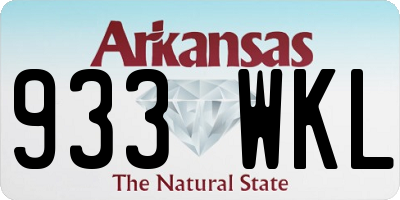AR license plate 933WKL