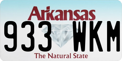 AR license plate 933WKM