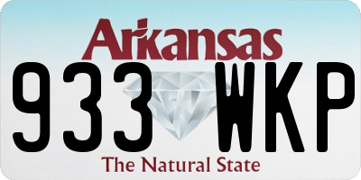 AR license plate 933WKP