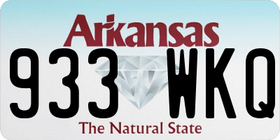 AR license plate 933WKQ