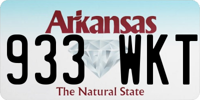 AR license plate 933WKT