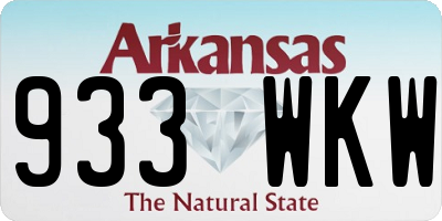 AR license plate 933WKW