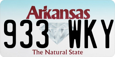 AR license plate 933WKY
